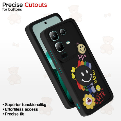 Black Soft Silicone phone cover for Infinix Note 50s 5G – Pikkme – photo 6