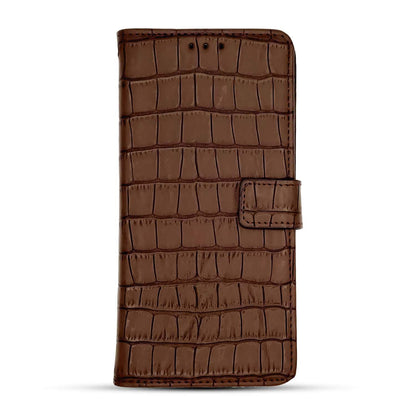 Brown Leather flip case for iPhone X/XS – Pikkme – photo 3