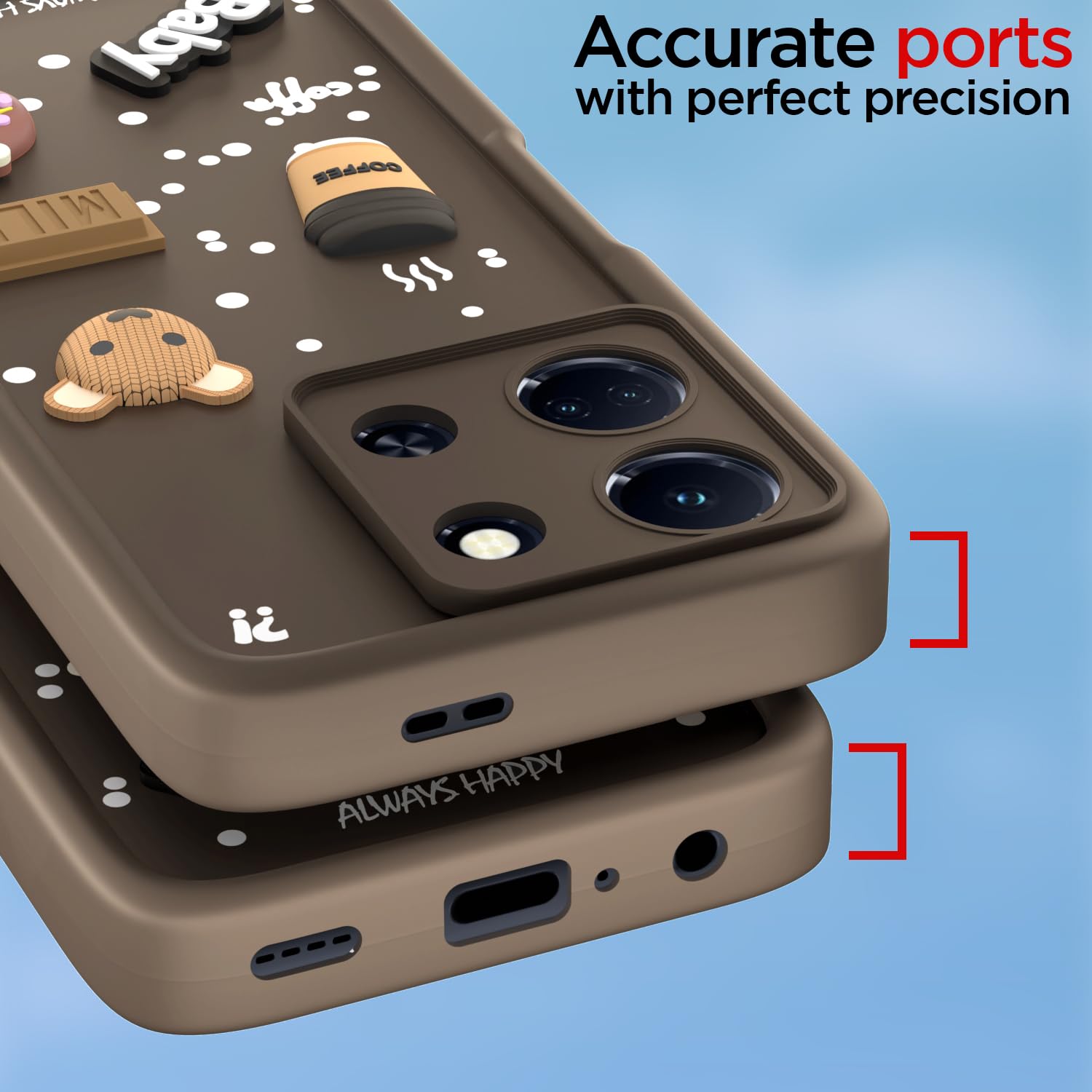 Pikkme brown Silicone mobile back cover for Infinix Note 30 5G – photo 4