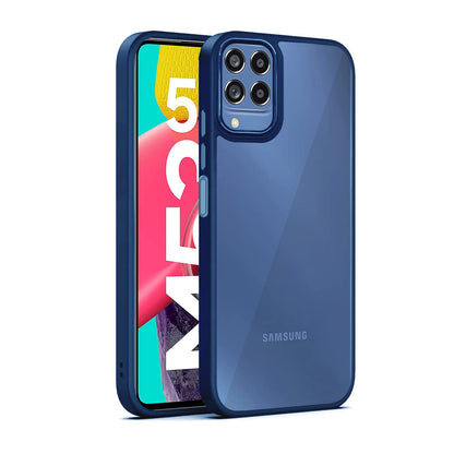 Pikkme blue Chrome back cover for Samsung M53 5G
