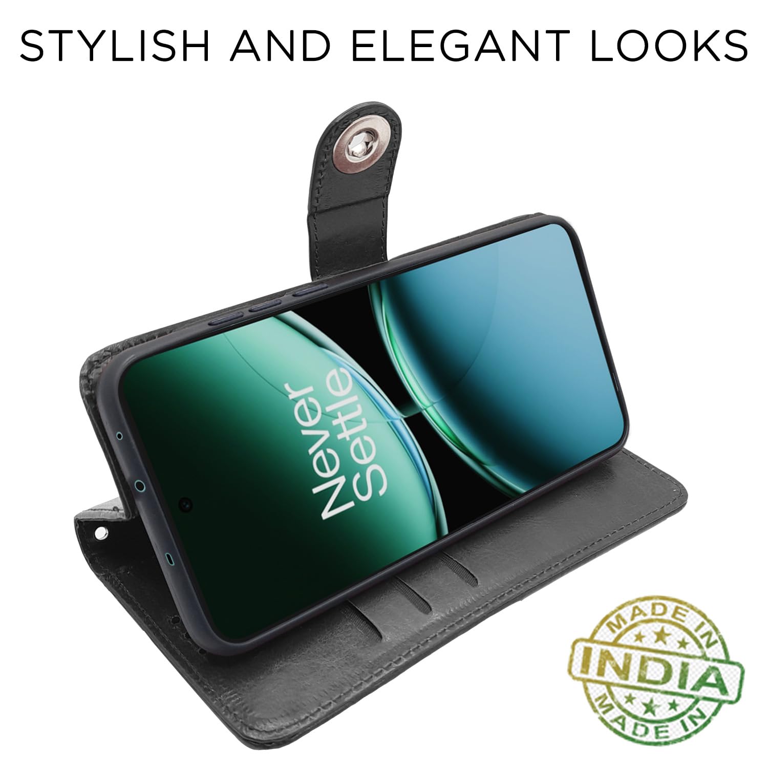 OnePlus Nord 4 5G flip cover in black by Pikkme – photo 3