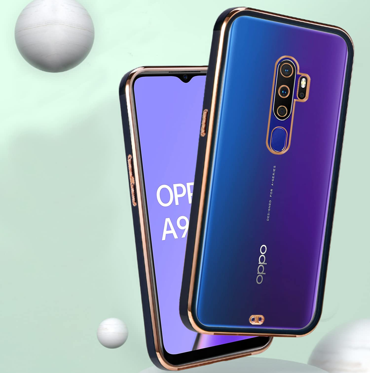 Pikkme black Chrome mobile cover for Oppo A5 2020/A9 2020 – photo 4