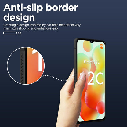 Redmi 12C/Poco C55 phone cover in black by Pikkme – photo 4