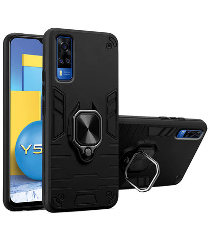Pikkme Vivo Y51 D5 Tough Armor black mobile back cover