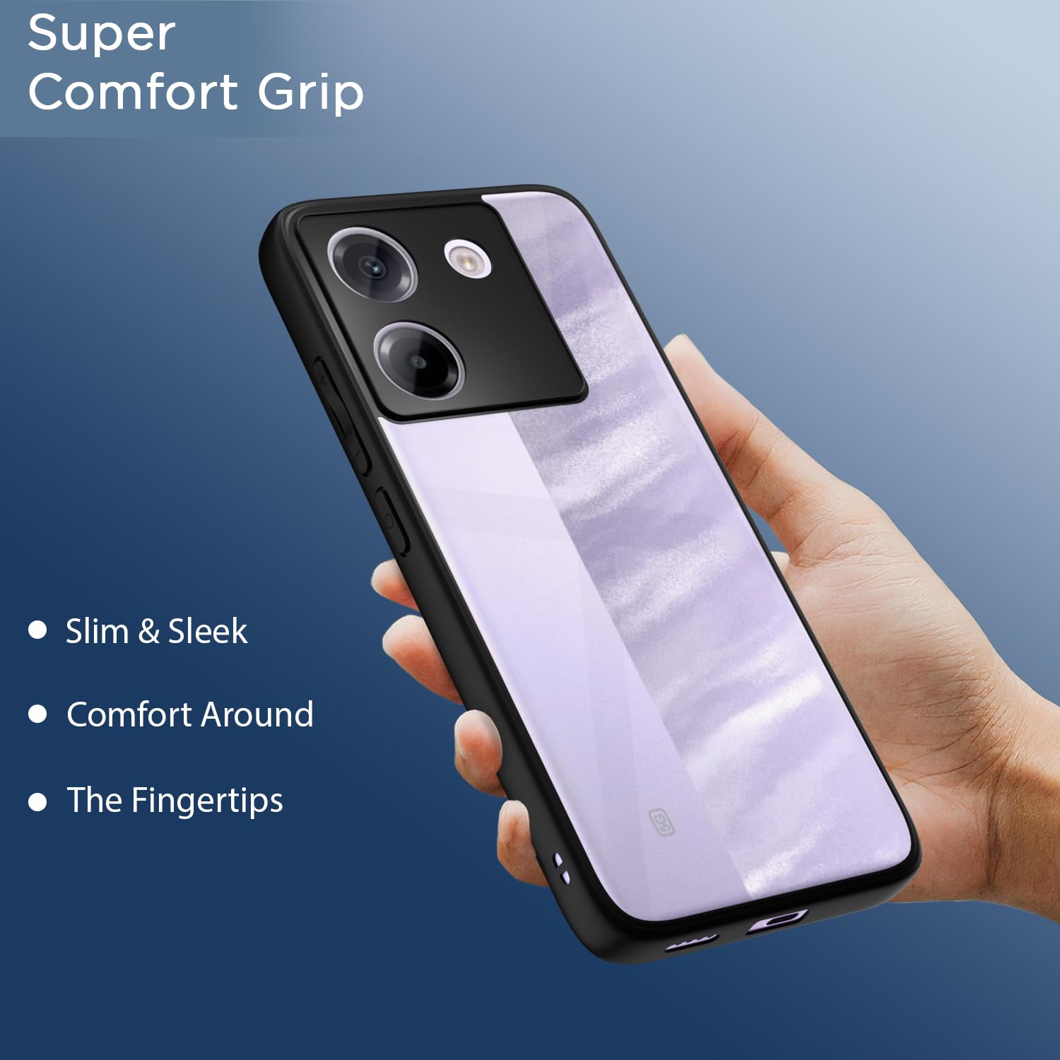 Poco M7 Pro 5G back cover in black by Pikkme – photo 6