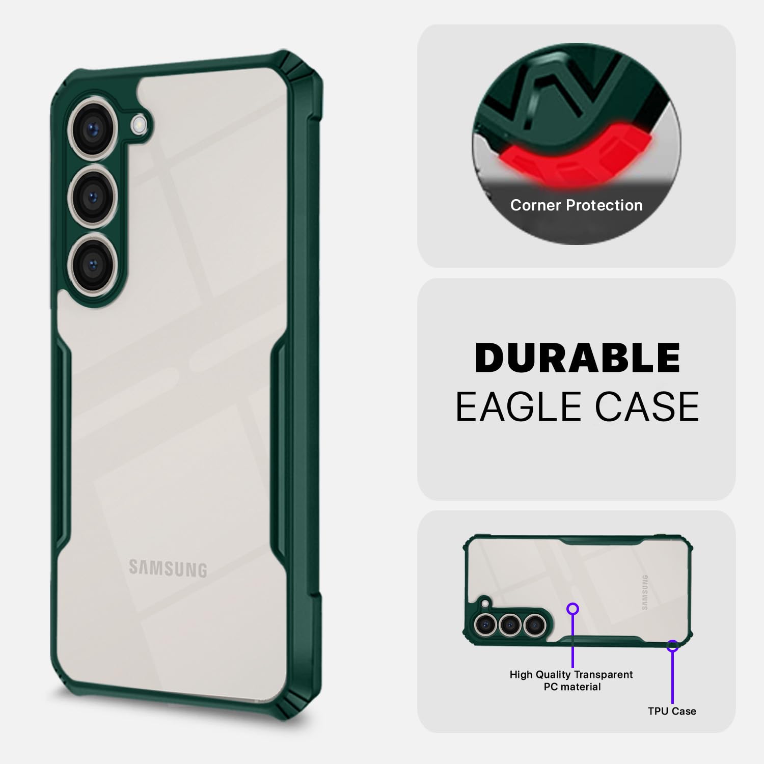 Pikkme Samsung S23 5G Hybrid green phone cover – photo 5