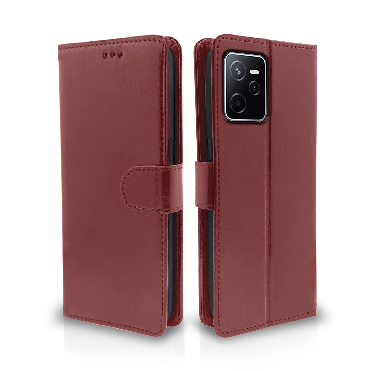 Brown Wallet flip case for Realme Narzo 50A Prime – Pikkme