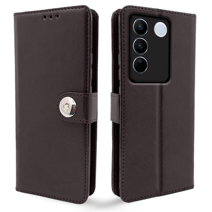 Pikkme Vivo V27 5G coffee wallet flip cover