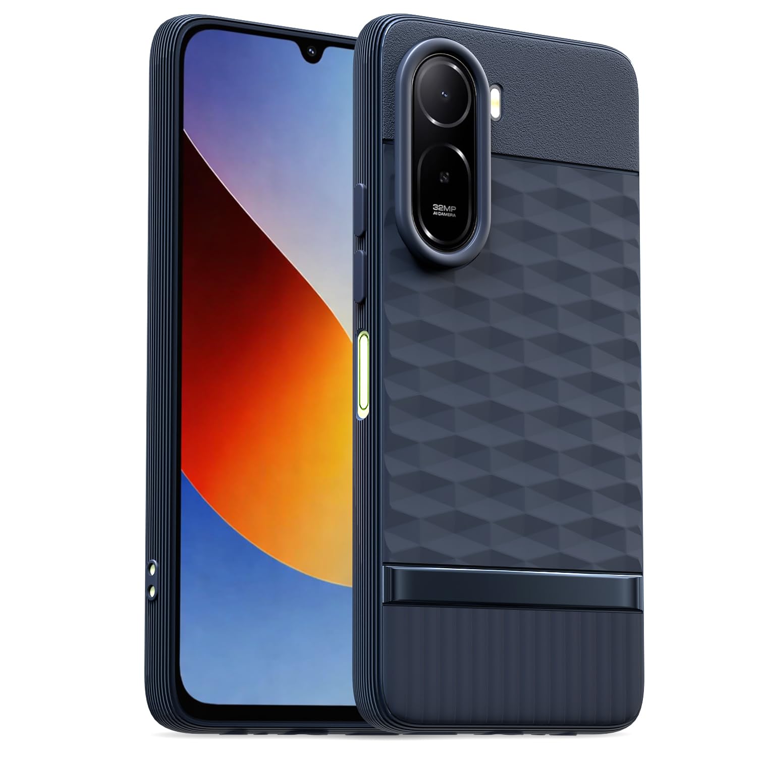 Redmi A7 Pro/Poco C85x 5G Silicone mobile back cover in blue by Pikkme