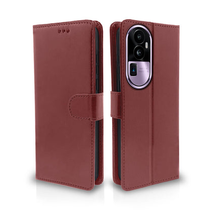 Oppo Reno 10 Pro Plus 5G mobile flip cover in brown by Pikkme