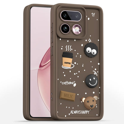 Pikkme brown Bear Coffee phone cover for Realme 16 Pro Plus 5G