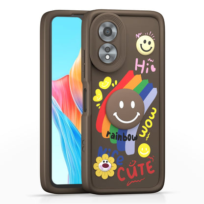 Pikkme brown Soft Silicone back cover for Oppo A38/A18 4G