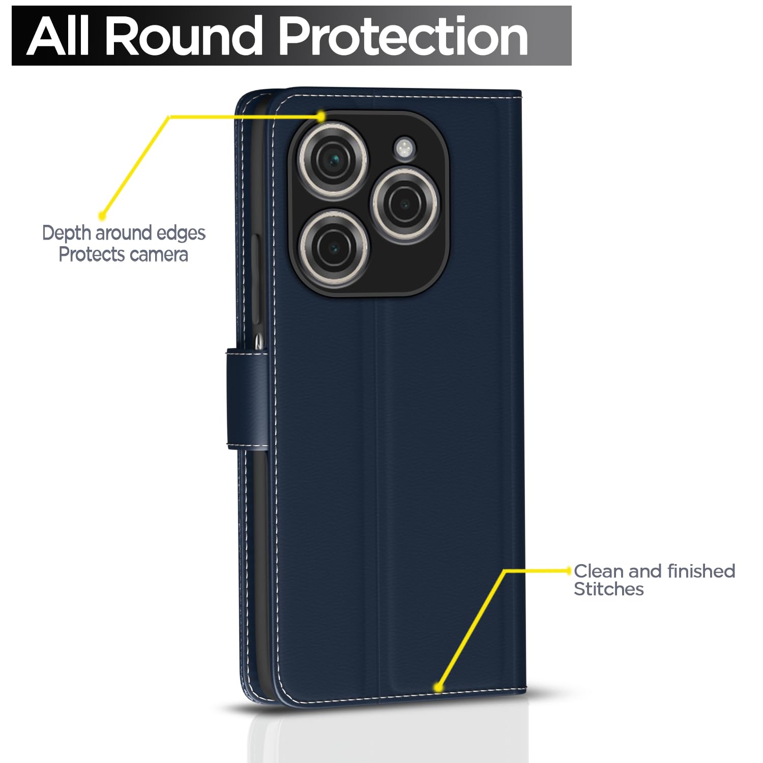 Blue flip case for Tecno Spark 20 Pro – Pikkme – photo 4