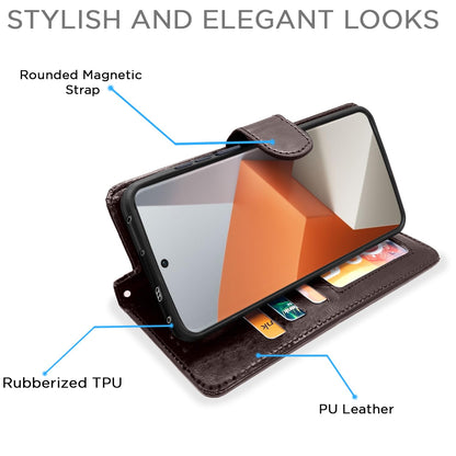 Pikkme Redmi Note 13 Pro Plus 5G coffee flip case – photo 3