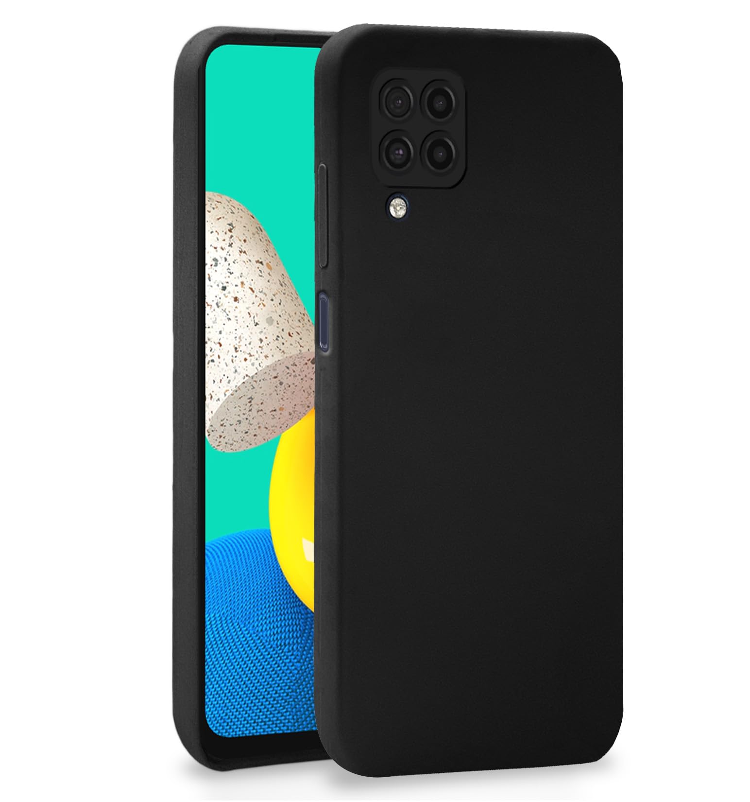 Pikkme Samsung M32 4G/M32 Prime/F22 4G black mobile back cover
