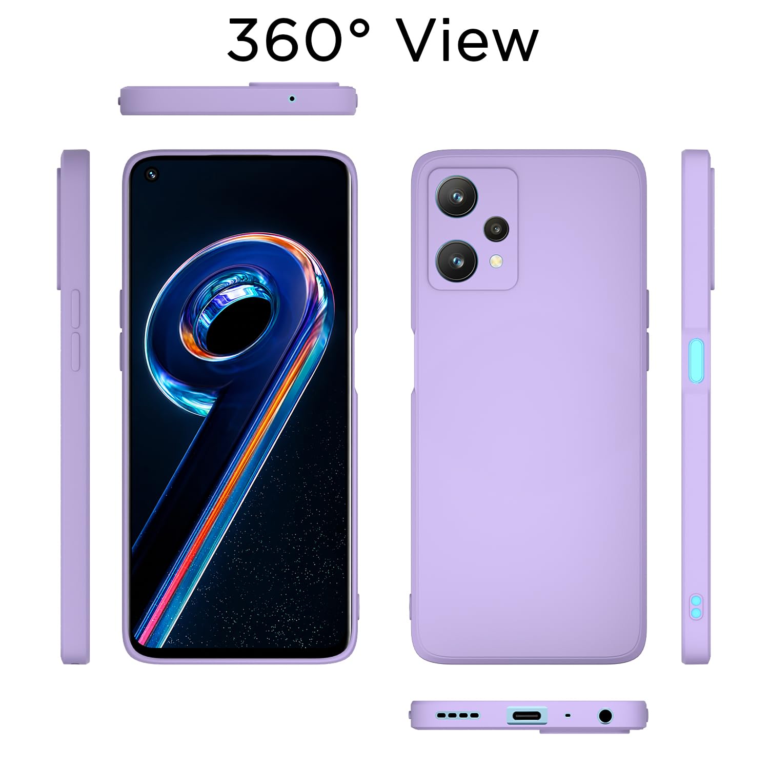 Pikkme purple Matte back cover for Realme 9 Pro 5G – photo 4