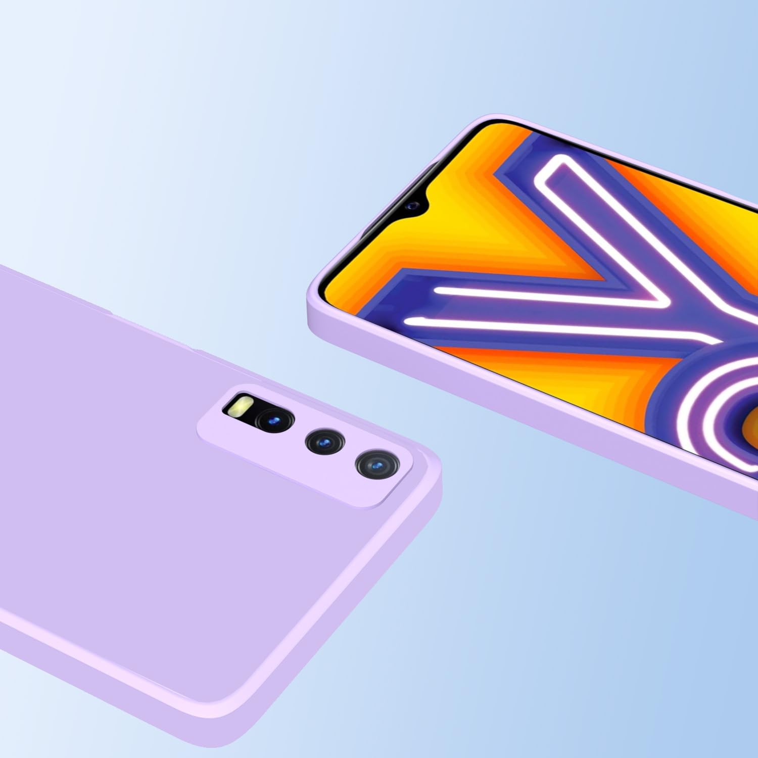 Purple Liquid Silicone mobile back cover for Vivo Y12s/Y20/Y20i/Y20G – Pikkme – photo 6