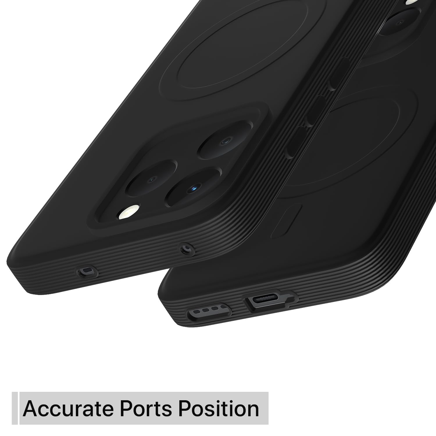 Pikkme Realme 15T/Narzo 90 5G black back cover – photo 4