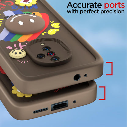 Pikkme Vivo S1 Pro Soft Silicone brown phone cover – photo 4