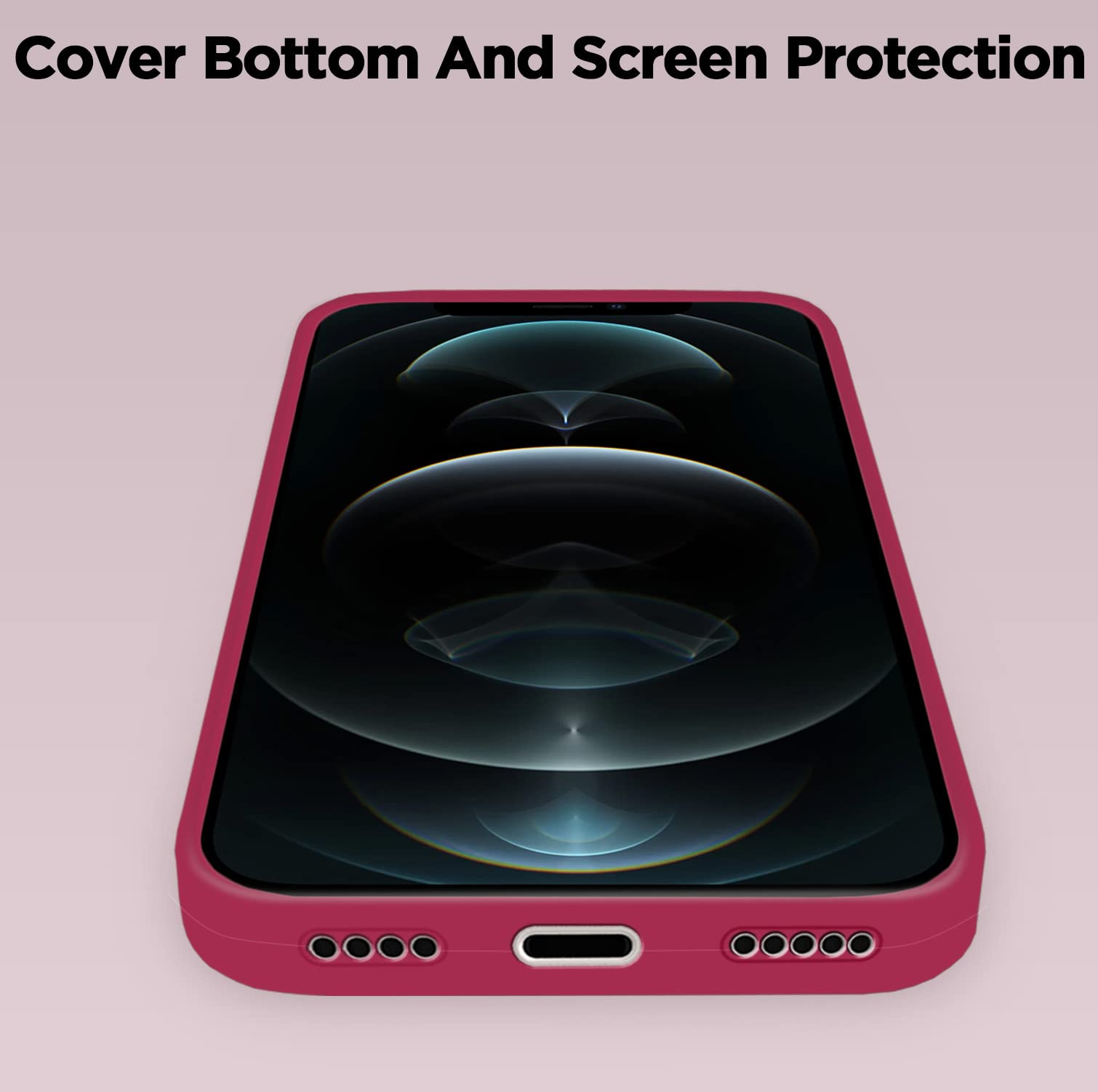 Pikkme rose red Soft Silicone mobile back cover for iPhone 12 Pro Max – photo 5