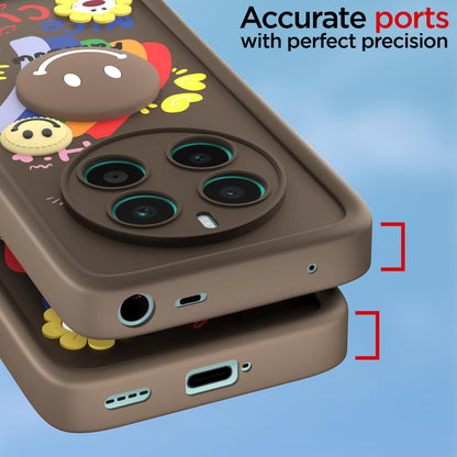 Pikkme brown Soft Silicone mobile cover for Realme 12 Plus/P1/Narzo 70/70 Pro 5G – photo 4
