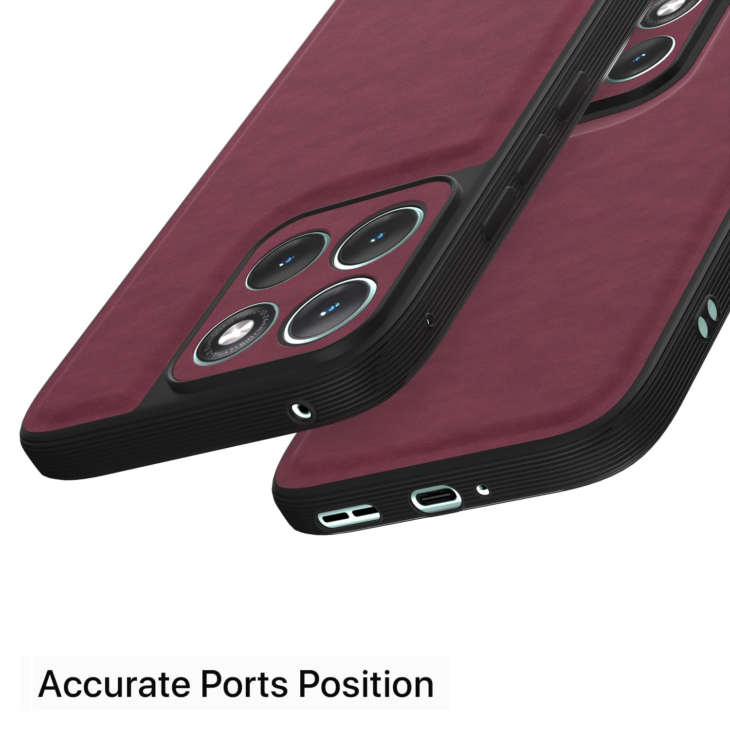 Moto Edge 70 Fusion 5G Leather phone cover in purple by Pikkme – photo 4