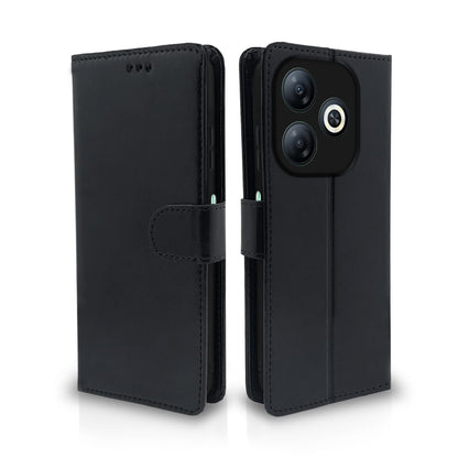Pikkme Infinix Smart 8 black mobile flip cover