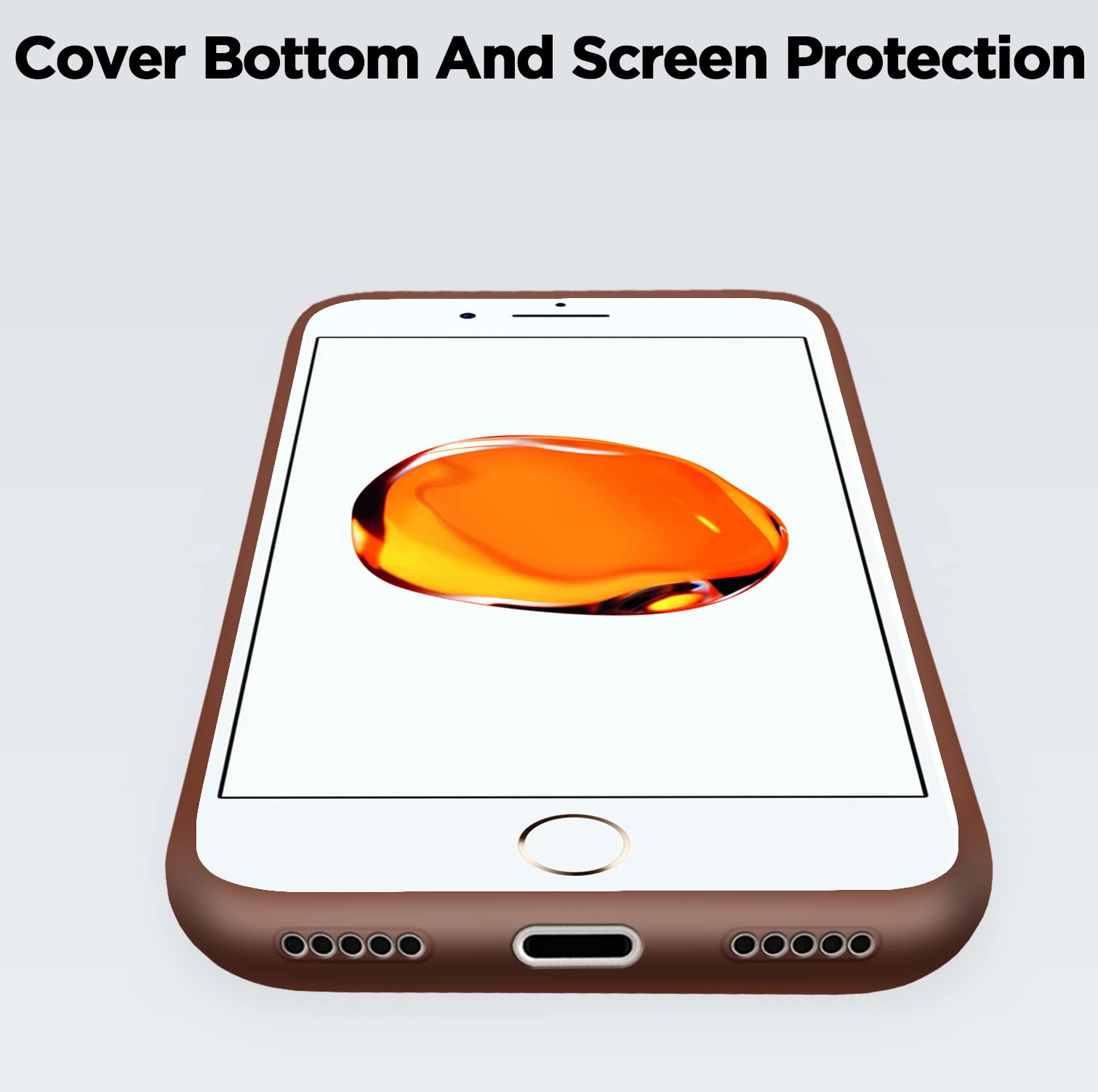 Pikkme iPhone 7 Plus/8 Plus Soft Silicone brown back cover – photo 5