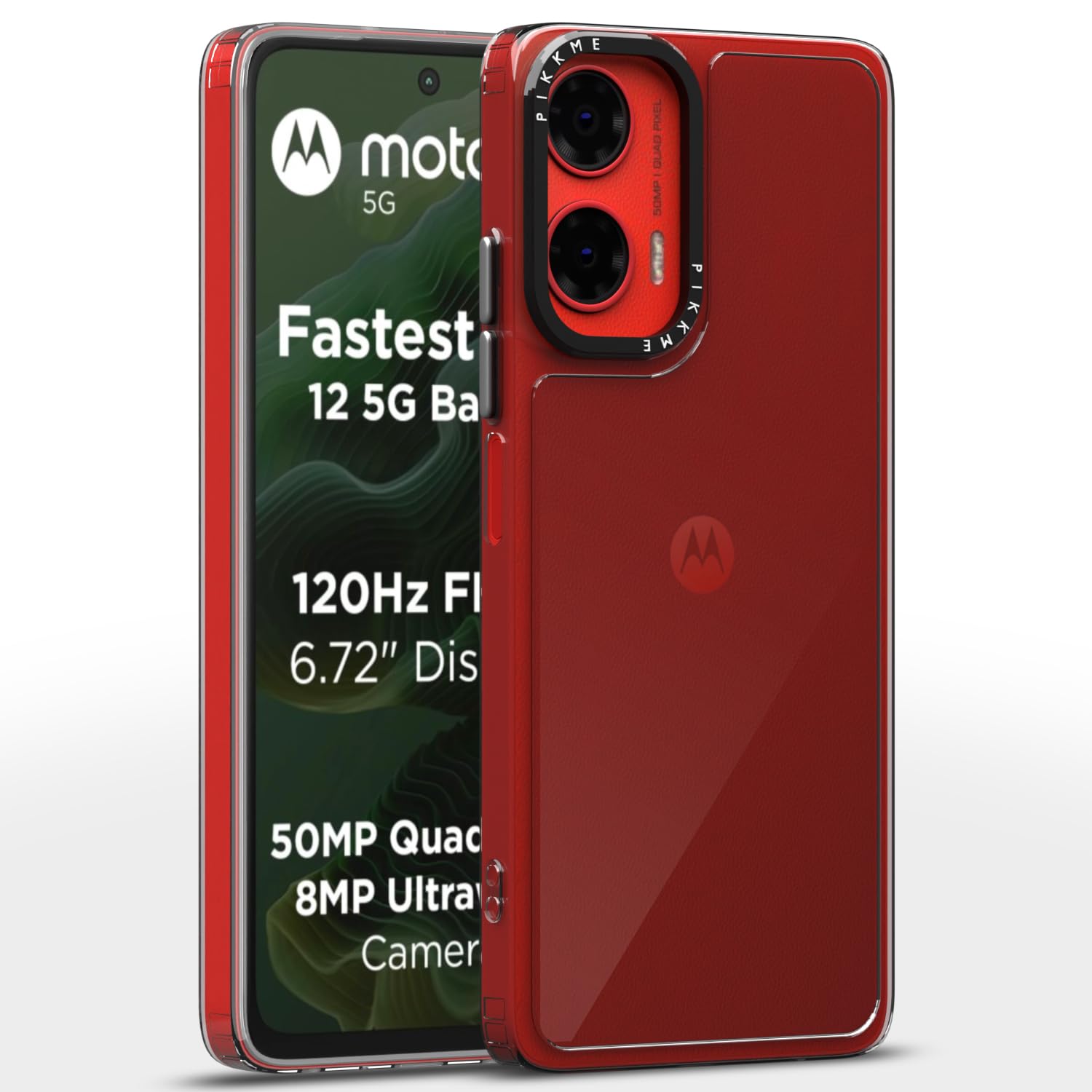 Pikkme Moto G35 transparent back cover