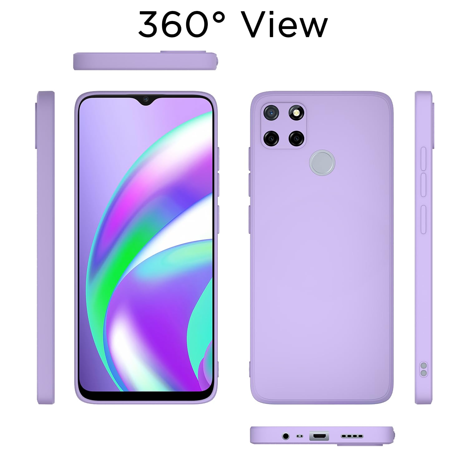 Pikkme purple Matte mobile cover for Realme Narzo 30A/20/C12/C25s/C25 – photo 4