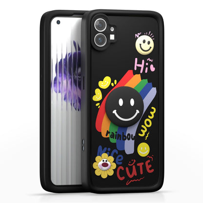 Pikkme black Soft Silicone mobile back cover for Nothing Phone 1