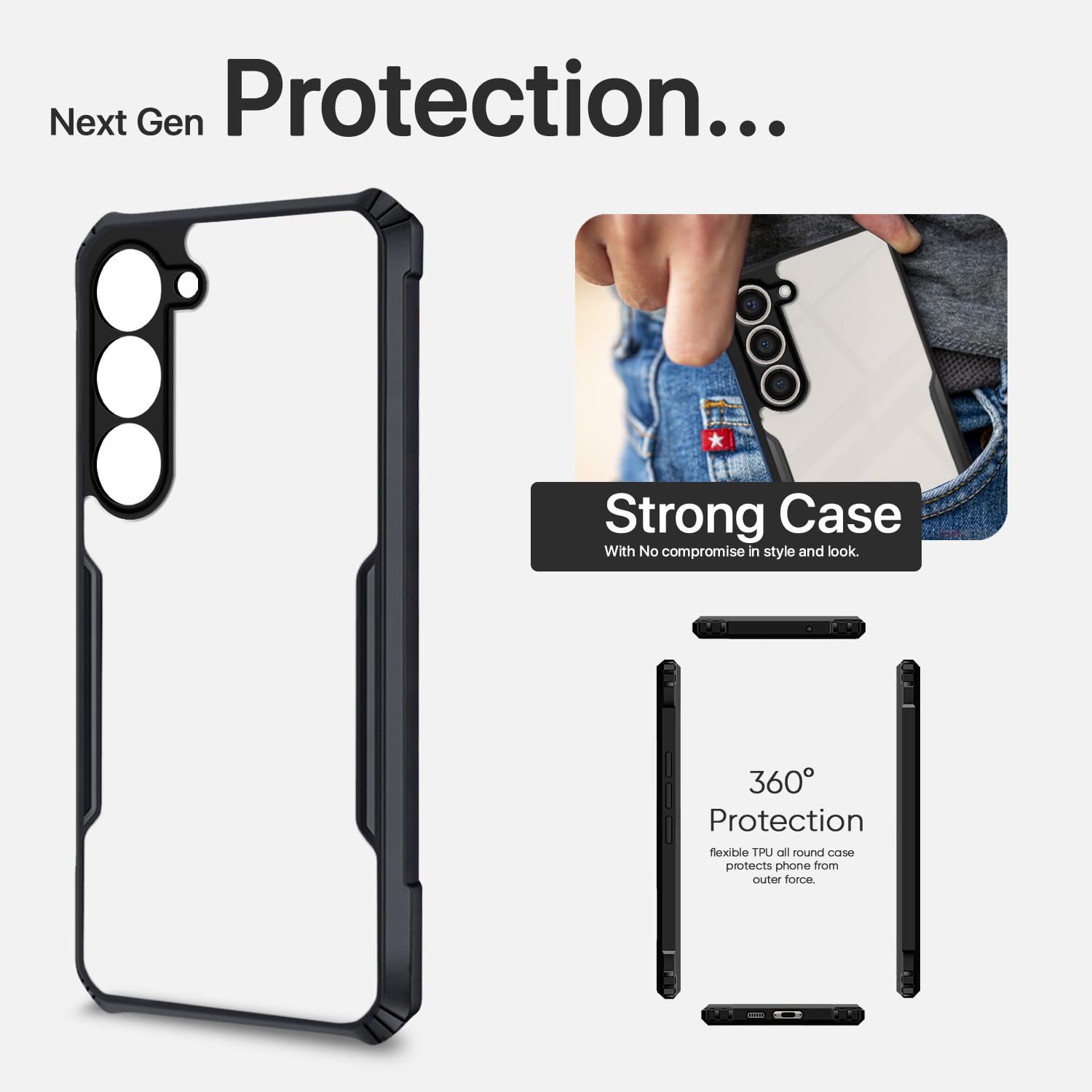 Pikkme Samsung S23 Plus Hybrid black phone cover – photo 6