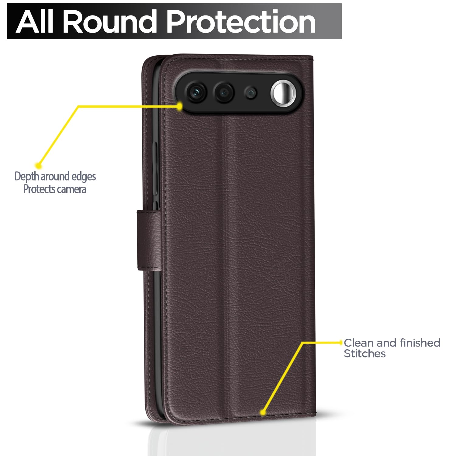 Coffee Wallet wallet flip cover for Realme 16 5G – Pikkme – photo 4