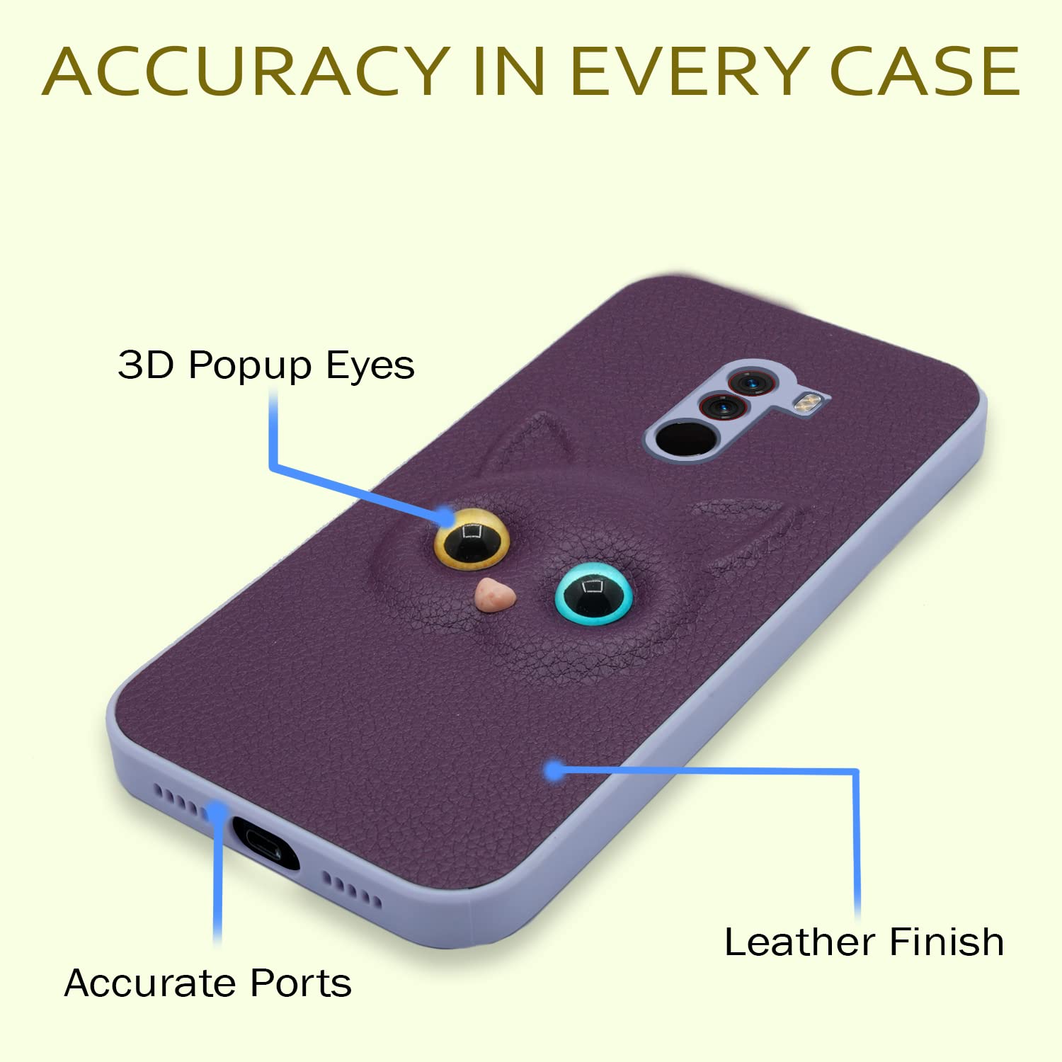 Pikkme Mi Poco F1 purple mobile cover – photo 7