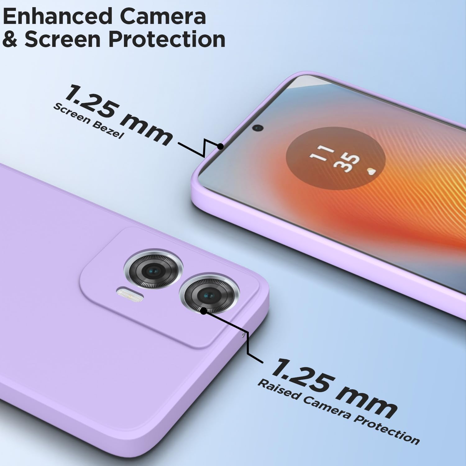 Moto Edge 50 Fusion/G96 5G Matte mobile back cover in purple by Pikkme – photo 2