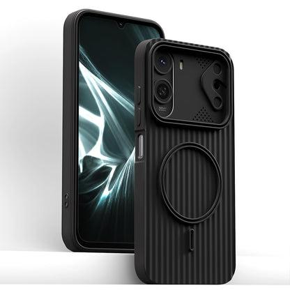 Black MagSafe back cover for Redmi A7 Pro/Poco C85x 5G/C81 – Pikkme – photo 2