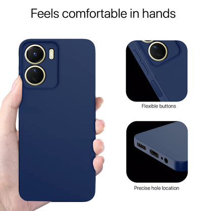 Vivo Y16 Matte mobile cover in blue by Pikkme – photo 3