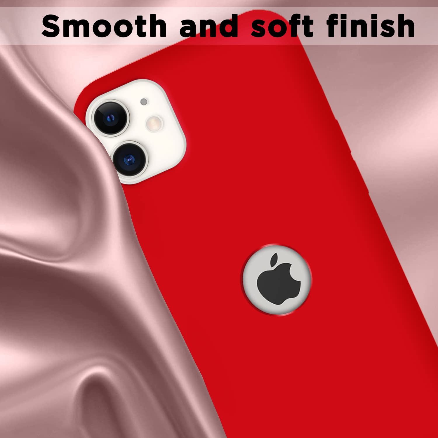 Pikkme iPhone 11 Super Soft Silicone Back Cover (Red)