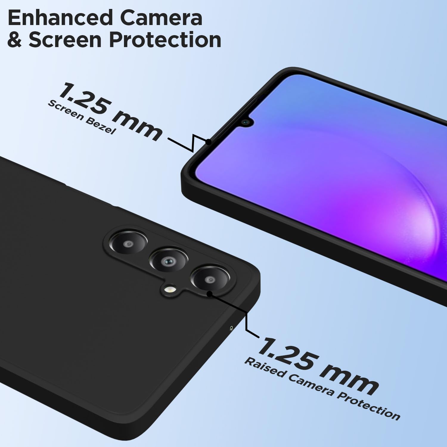 Pikkme black Liquid Silicone mobile cover for Samsung A05s – photo 6