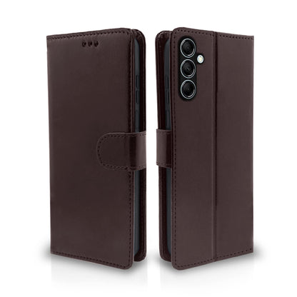 Samsung M14 5G Wallet flip cover in coffee by Pikkme