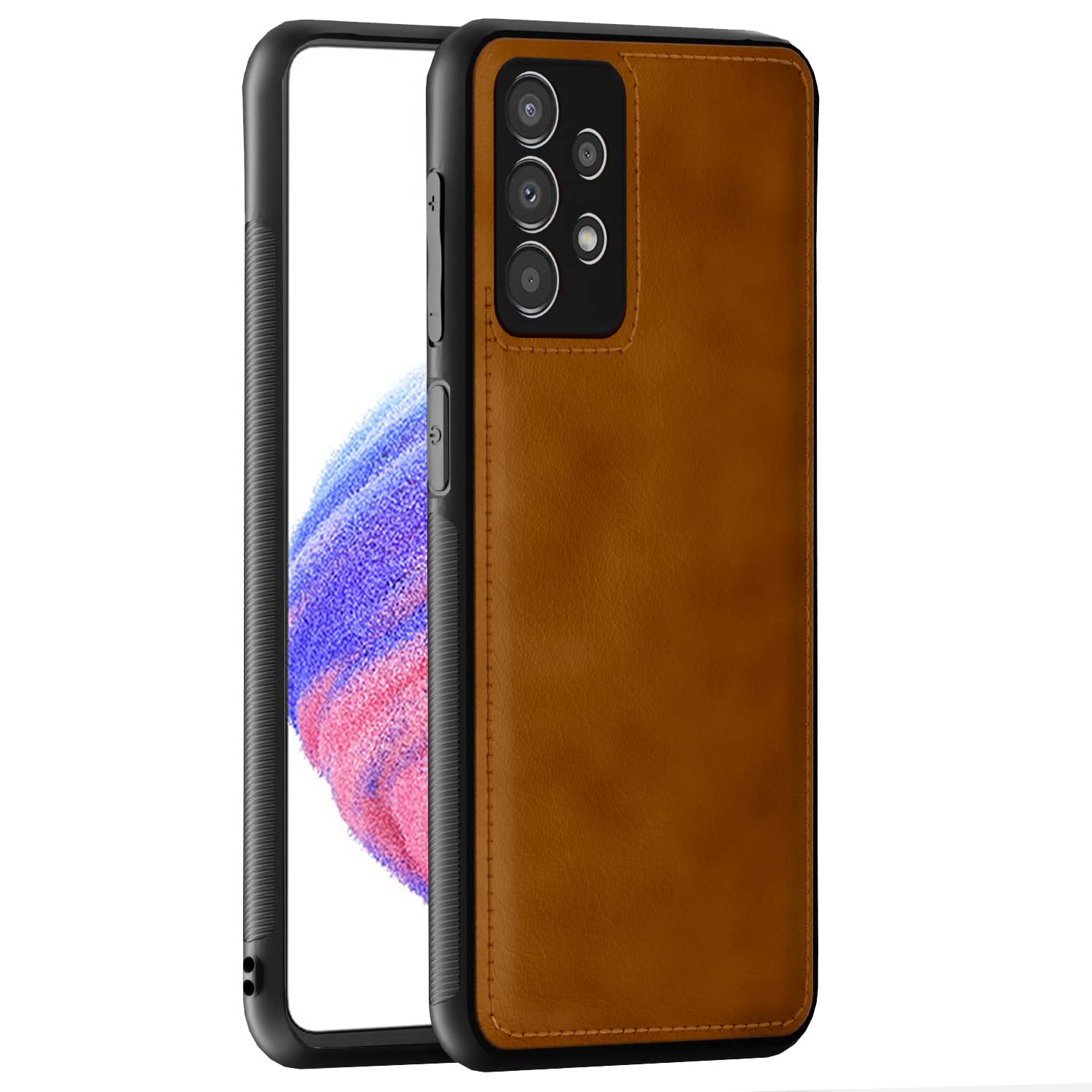 Pikkme brown mobile back cover for Samsung A53 5G