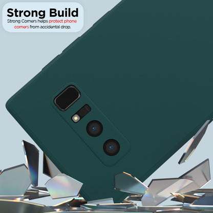 Pikkme green Liquid Silicone phone cover for Samsung Note 8 – photo 5