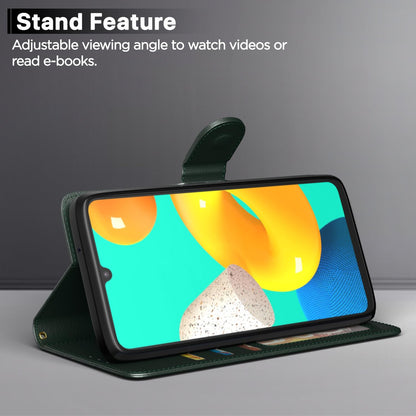 Pikkme Samsung Galaxy M14 5G Flip Cover (Green)