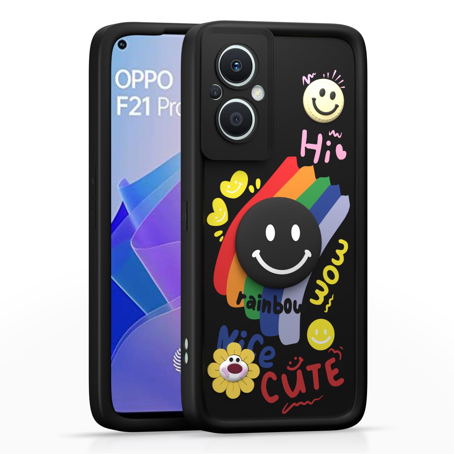 Black Soft Silicone back cover for Oppo F21 Pro/F21s Pro 5G – Pikkme