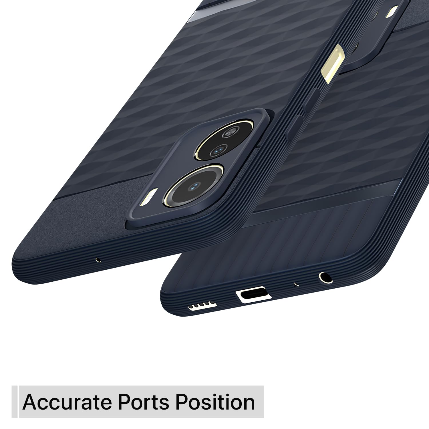 Pikkme Vivo Y16  Gencase Back Cover (Blue)