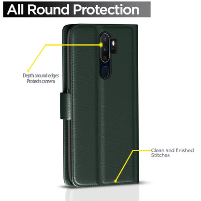 Green wallet flip cover for Oppo A5 2020/A9 2020 – Pikkme – photo 4