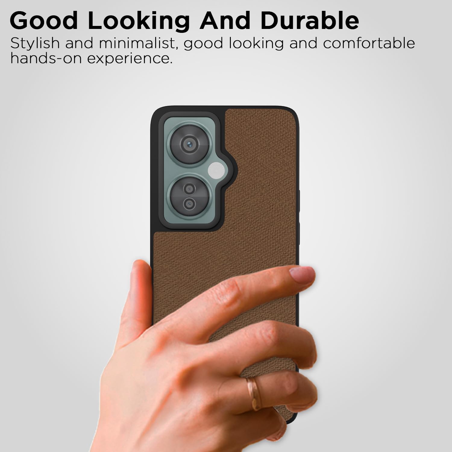 Pikkme OnePlus Nord CE 3 Lite/Nord N30 5G Leatherback tan back cover – photo 7