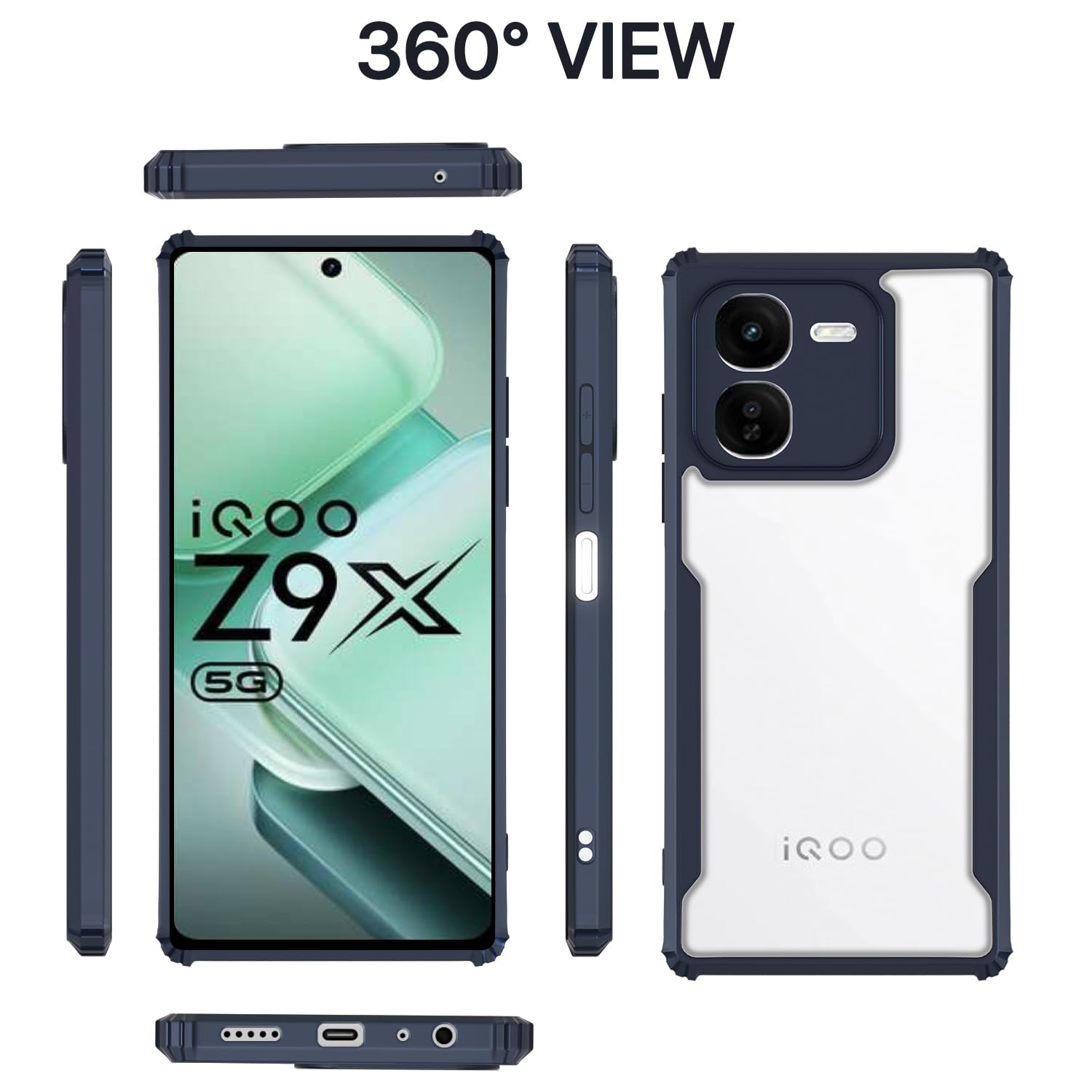 Pikkme iQOO Z9x 5G blue mobile back cover – photo 2