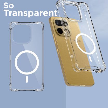 Realme 16 Pro Plus 5G MagSafe back cover in transparent mag-safe by Pikkme – photo 2