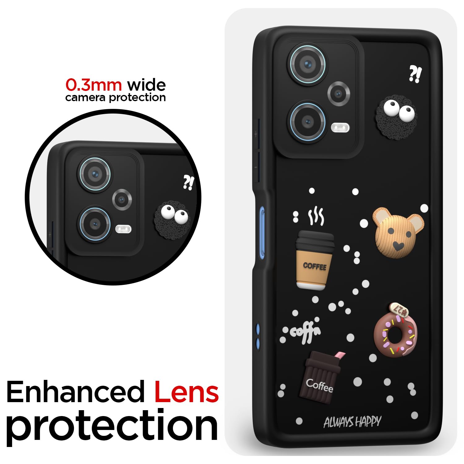 Redmi Note 12 Silicone mobile cover in black by Pikkme – photo 5